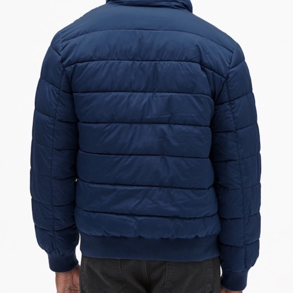 NWT GAP BLUE Bubble Warmest jacket for men size Large - Picture 3 of 5